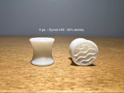 Gyroid Infill White Plugs