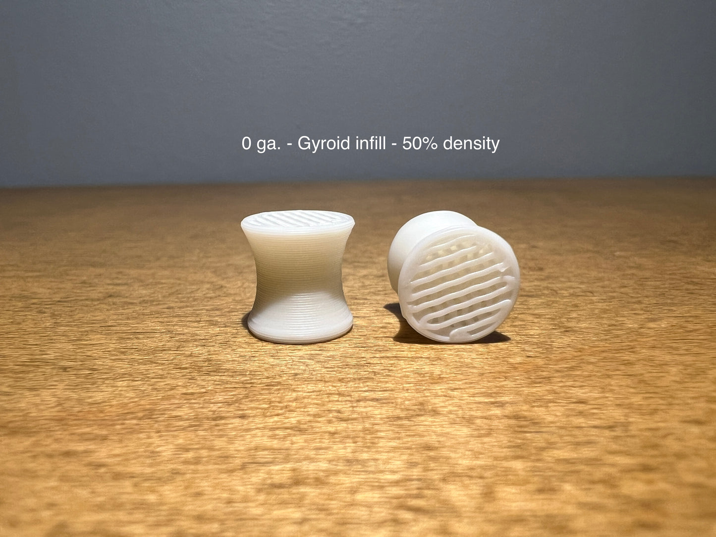 Gyroid Infill White Plugs