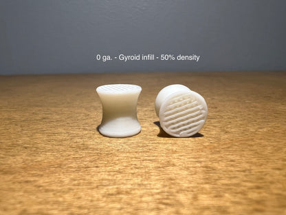 Gyroid Infill White Plugs