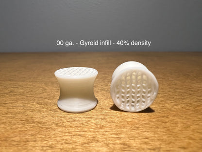 Gyroid Infill White Plugs