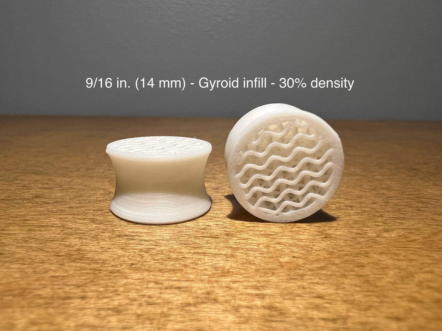 Gyroid Infill White Plugs