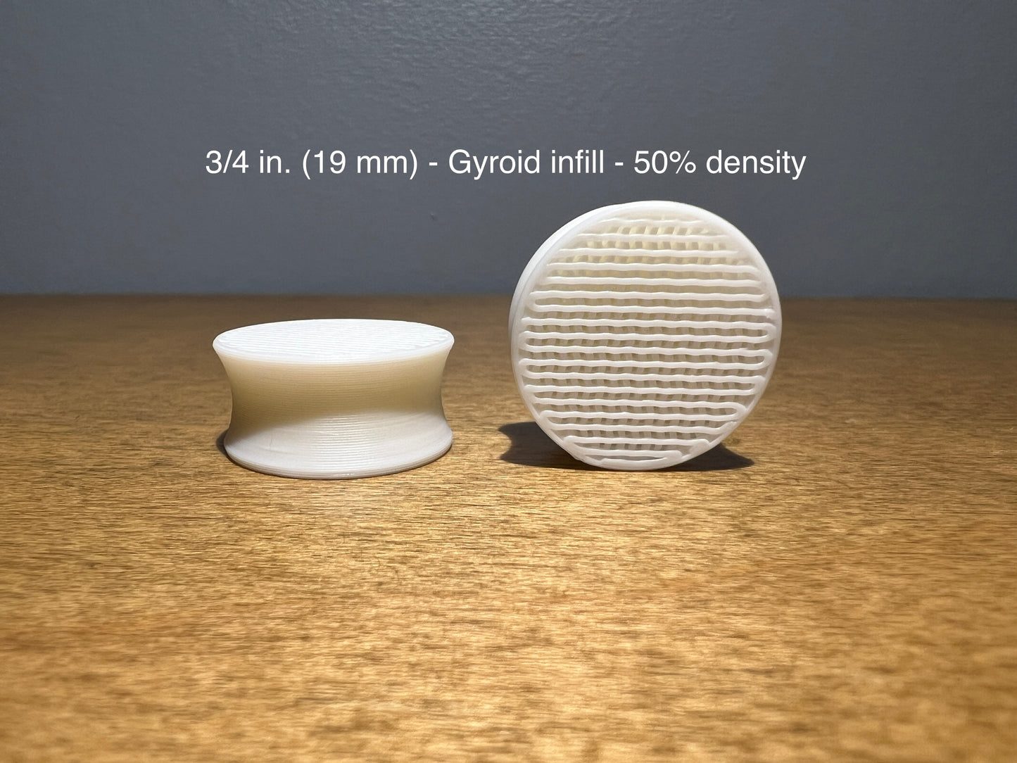Gyroid Infill White Plugs