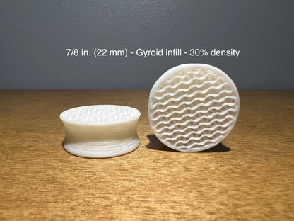 Gyroid Infill White Plugs