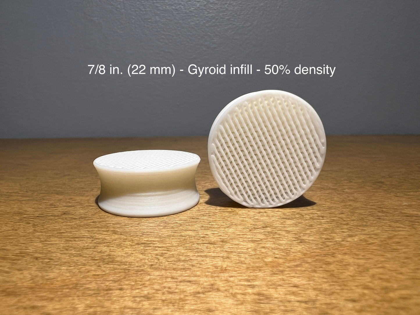 Gyroid Infill White Plugs