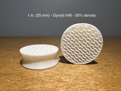 Gyroid Infill White Plugs