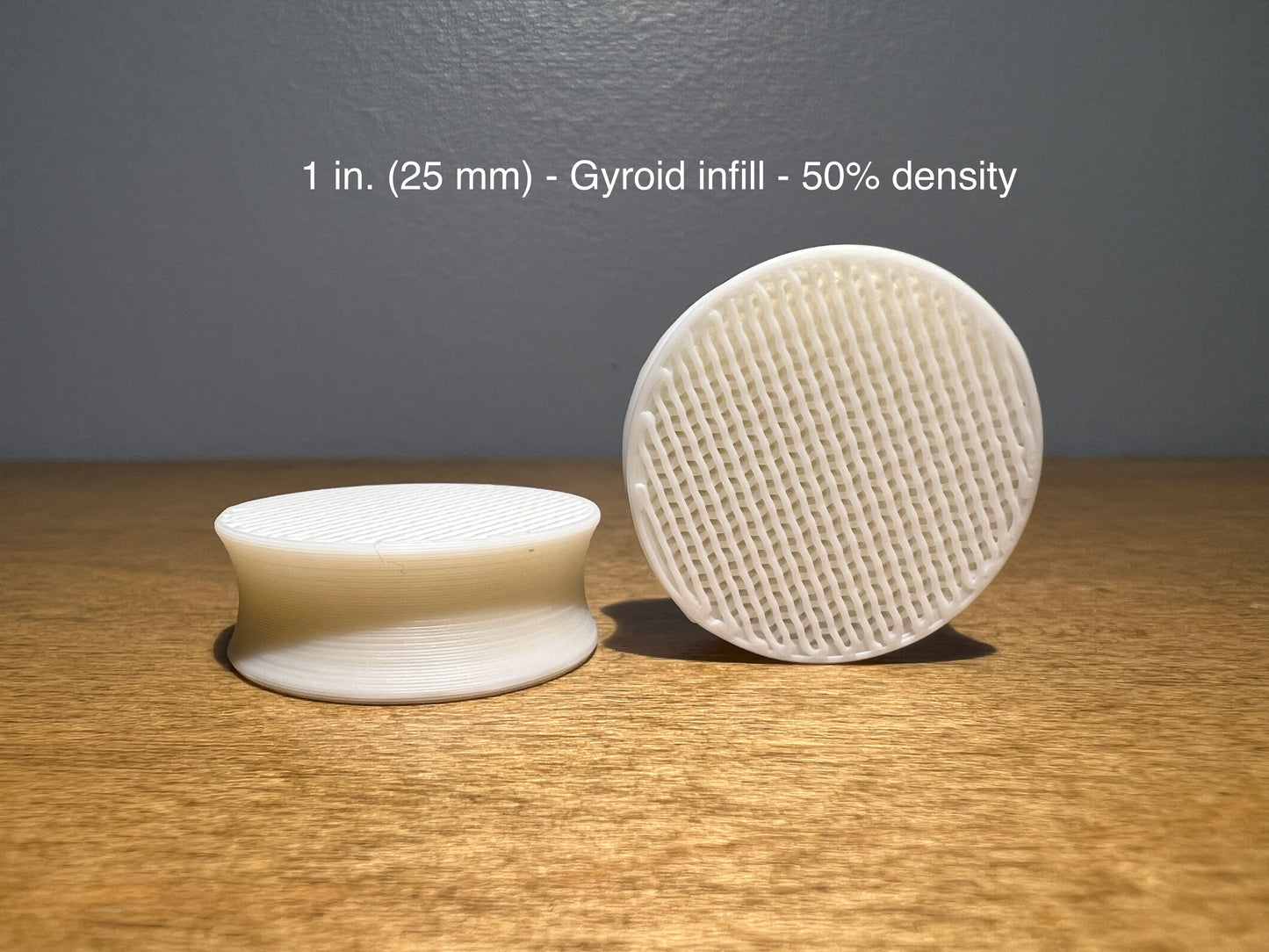 Gyroid Infill White Plugs